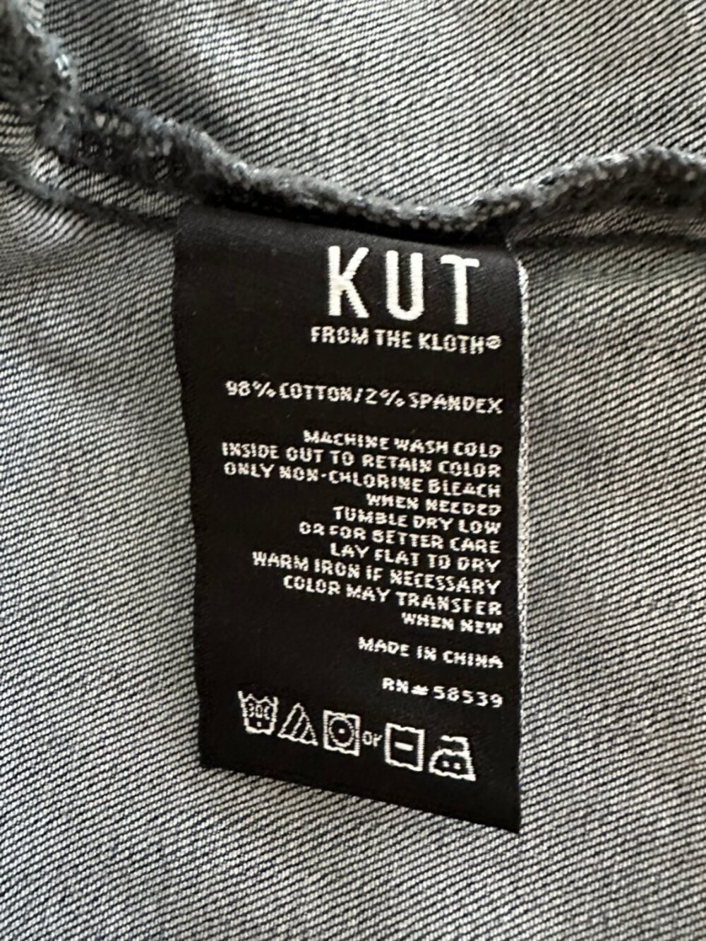 Kut From The Kloth Denim Jacket - LARGE - Picture 4 of 5